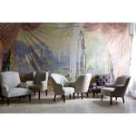 Featuring JD Tete-A-Tete Chair by Cisco Brothers at Amethyst Home. Elevate your conversation experience with this JD Tete-A-Tete Chair by Cisco Home. The unique shape and clean look will complete the space of any living room, office, or other space!
Overall: 50"w x 28"d x 34"hSitting Space: 18"w x 19"dSeat Height: 17"hArm Height: 22"hWeight: 105lbs.  Amethyst Home provides interior design, new home construction design consulting, vintage area rugs, and lighting in the Newport Beach metro area.