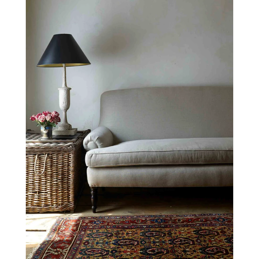 Featuring JD Meadow Sofa by Cisco Brothers at Amethyst Home. This Meadow Sofa - John Derian by Cisco Home features a clean bench seat and rolled arms. A crisp, comfortable piece to add to any living room or den area!
Overall: 70"W x 36"H x 34"DSitting Space: 57"w x 22"dSeat Height: 20"hArm Height: 22"hWeight: 125lbsLeg: 10"h. Amethyst Home provides interior design, new home construction design consulting, vintage area rugs, and lighting in the Calabasas metro area.