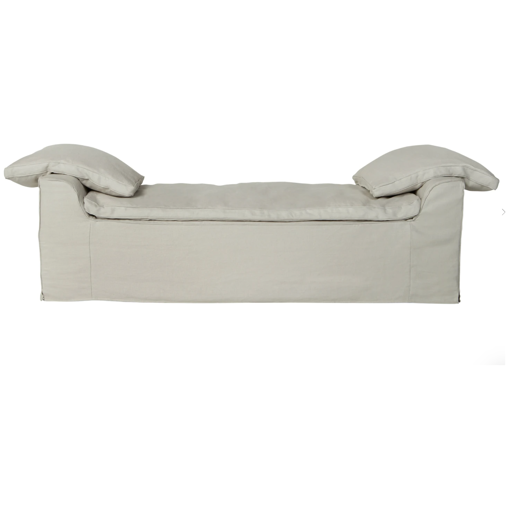 Featuring Silvano 108" Daybed by Cisco Brothers at Amethyst Home. Chunky arms and a clean seat are featured with this Silvano 108" Daybed from Cisco Brothers. We're already dreaming of all the books and cuddles that will take place on this dreamy daybed.
Overall: 108"W x 24"H x 31"DSitting Space: 90"W x 31"DSeat Height: 20"hArm Height: 24"hWeight: 161lbs. Amethyst Home provides interior design, new home construction design consulting, vintage area rugs, and lighting in the Alpharetta metro area.