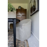 Heather Twill Stone Dining Chair with Casters | shipping 11/12/2025