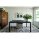 Heather Twill Stone Dining Chair with Casters | shipping 11/12/2025