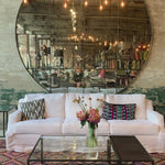 Hayden Deluxe Sofa in Lan Ivory Fabric