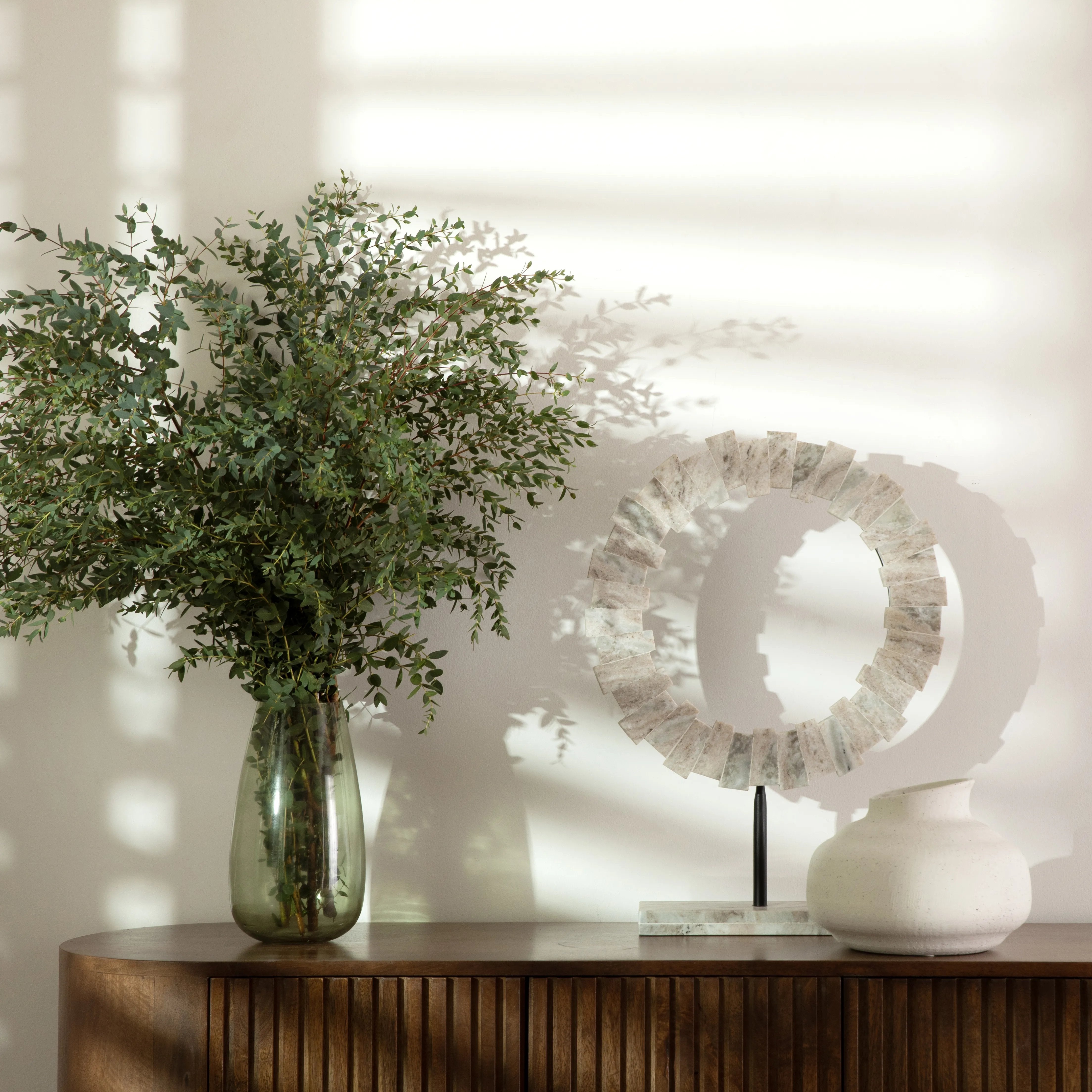 Featuring Susanna Vase by Dovetail at Amethyst Home. A lovely stone vase.
10"w x 10"d x 7.5"hMaterial : StonewareWeight : 6 lbs. Amethyst Home provides interior design, new home construction design consulting, vintage area rugs, and lighting in the Dallas metro area.