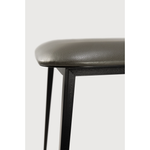 Featuring DC Dining Chair - Olive Green Leather by Ethnicraft at Amethyst Home. This DC Dining Chair is beautiful, minimalistic metal silhouette that would add an air of elegance to your dining table or kitchen. We love the details of the angled metal and the simplicity of this stunning chair.
Dimensions: 17"w x 19"d x 32.5"h Weight: 19 lbs
Seat Height: .  Amethyst Home provides interior design, new home construction design consulting, vintage area rugs, and lighting in the Kansas City metro area.