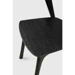 Featuring Oak Bok Dining Chair - Black by Ethnicraft at Amethyst Home. This Oak Bok Dining Chair features an airy shape with rock-solid construction,  making this piece a timeless and remarkable design to enjoy for years to come. Pair with a dining table or stand-alone against a wall, hallway, or end of the bed! Designed by Alain can Havre
Dimensions: .  Amethyst Home provides interior design, new home construction design consulting, vintage area rugs, and lighting in the Newport Beach metro area.