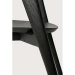 Featuring Oak Bok Dining Chair - Black by Ethnicraft at Amethyst Home. This Oak Bok Dining Chair features an airy shape with rock-solid construction,  making this piece a timeless and remarkable design to enjoy for years to come. Pair with a dining table or stand-alone against a wall, hallway, or end of the bed! Designed by Alain can Havre
Dimensions: 20.  Amethyst Home provides interior design, new home construction design consulting, vintage area rugs, and lighting in the Los Angeles metro area.