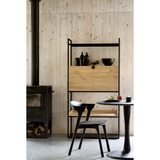 Featuring Oak Bok Dining Chair - Black by Ethnicraft at Amethyst Home. This Oak Bok Dining Chair features an airy shape with rock-solid construction,  making this piece a timeless and remarkable design to enjoy for years to come. Pair with a dining table or stand-alone against a wall, hallway, or end of the bed! Designed by Alain can Havre
Dimensions: 20"w .  Amethyst Home provides interior design, new home construction design consulting, vintage area rugs, and lighting in the Portland metro area.