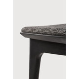 Featuring Oak Bok Dining Chair - Black - Grey by Ethnicraft at Amethyst Home. This Oak Bok Dining Chair features an airy shape with rock-solid construction,  making this piece a timeless and remarkable design to enjoy for years to come. Pair with a dining table or stand-alone against a wall, hallway, or end of the bed! Designed by Alain can Havre
Dimension.  Amethyst Home provides interior design, new home construction design consulting, vintage area rugs, and lighting in the Nashville metro area.