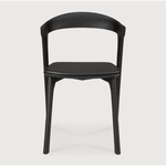 Featuring Oak Bok Dining Chair - Black - Black Leather by Ethnicraft at Amethyst Home. This Oak Bok Dining Chair features an airy shape with rock-solid construction,  making this piece a timeless and remarkable design to enjoy for years to come. Pair with a dining table or stand-alone against a wall, hallway, or end of the bed! Designed by Alain can Havre
Di.  Amethyst Home provides interior design, new home construction design consulting, vintage area rugs, and lighting in the Houston metro area.