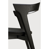 Featuring Oak Bok Dining Chair - Black - Black Leather by Ethnicraft at Amethyst Home. This Oak Bok Dining Chair features an airy shape with rock-solid construction,  making this piece a timeless and remarkable design to enjoy for years to come. Pair with a dining table or stand-alone against a wall, hallway, or end of the bed! Designed by Alain can Havre
Dim.  Amethyst Home provides interior design, new home construction design consulting, vintage area rugs, and lighting in the Austin metro area.