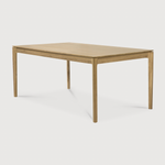 Featuring Oak Bok Dining Table by Ethnicraft at Amethyst Home. The airy shape yet rock solid construction make this Oak Bok Dining Table a timeless and remarkable design to enjoy for years to come. Available in many sizes, this can fit any dining room or kitchen area. 
Material: Oak, 100% Solid WoodFinish: Oiled
Dimensions 55": 55.5"w x 31.5"d x 30"hW.  Amethyst Home provides interior design, new home construction design consulting, vintage area rugs, and lighting in the Salt Lake City metro area.