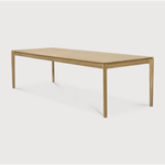 Featuring Oak Bok Dining Table by Ethnicraft at Amethyst Home. The airy shape yet rock solid construction make this Oak Bok Dining Table a timeless and remarkable design to enjoy for years to come. Available in many sizes, this can fit any dining room or kitchen area. 
Material: Oak, 100% Solid WoodFinish: Oiled
Dimensions 55": 55.5"w x 31.5"d x 30"hWeigh.  Amethyst Home provides interior design, new home construction design consulting, vintage area rugs, and lighting in the Washington metro area.