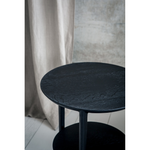 Featuring Oak Bok Side Table - Black by Ethnicraft at Amethyst Home. We love the sleek, timeless shape of the Oak Bok Side Table as it makes a beautiful addition to any lounge space. From art to books or plants, with the Bok side table, your object of choice has found its stage.
Dimensions: 17"w x 17"d x 20"h Weight: 13 lbs
Material: Oak, 100% solid wood.  Amethyst Home provides interior design, new home construction design consulting, vintage area rugs, and lighting in the Los Angeles metro area.