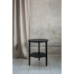 Featuring Oak Bok Side Table - Black by Ethnicraft at Amethyst Home. We love the sleek, timeless shape of the Oak Bok Side Table as it makes a beautiful addition to any lounge space. From art to books or plants, with the Bok side table, your object of choice has found its stage.
Dimensions: 17"w x 17"d x 20"h Weight: 13 lbs
Material: Oak, 100% solid wood.  Amethyst Home provides interior design, new home construction design consulting, vintage area rugs, and lighting in the Los Angeles metro area.