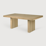 Featuring Oak Double Extendable Dining Table by Ethnicraft at Amethyst Home. We love the solid look and pure lines of this Oak Double Extendable Dining Table.   Although the table looks heavy, it can very easily be extended single-handedly. It takes a few steps and no more than seconds to make space for whatever will be happening next in your home!
Materia.  Amethyst Home provides interior design, new home construction design consulting, vintage area rugs, and lighting in the Charlotte metro area.