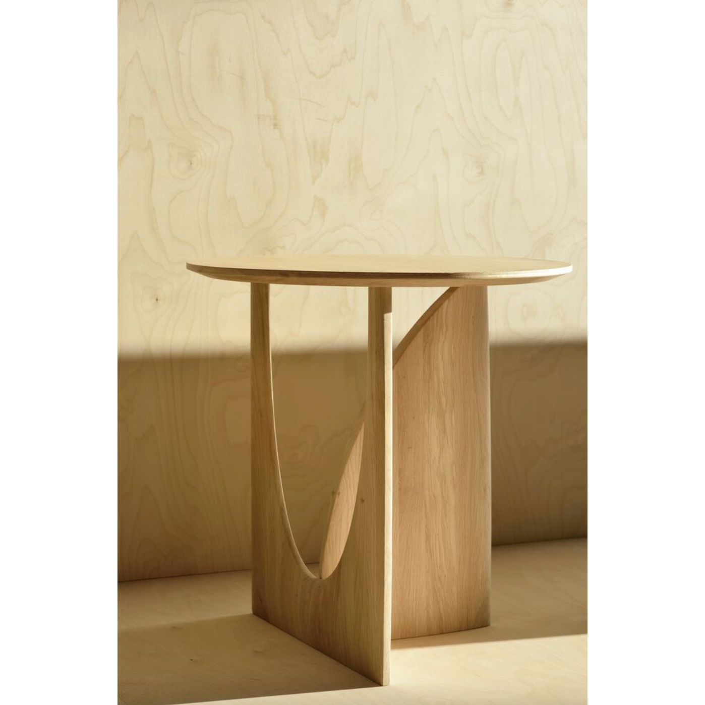 Featuring Oak Geometric Side Table by Ethnicraft at Amethyst Home. From any angle, the Oak Geometric Side Table does not only look different, it also becomes different. We love seeing this table as a sculptural accent to your living space or office.Designed by Alain van Havre
Dimensions: 20.5"w x 20.5"d x 20"h Weight: 11 lbs
Material: OakFinish: Varnish.  Amethyst Home provides interior design, new home construction design consulting, vintage area rugs, and lighting in the Laguna Beach metro area.