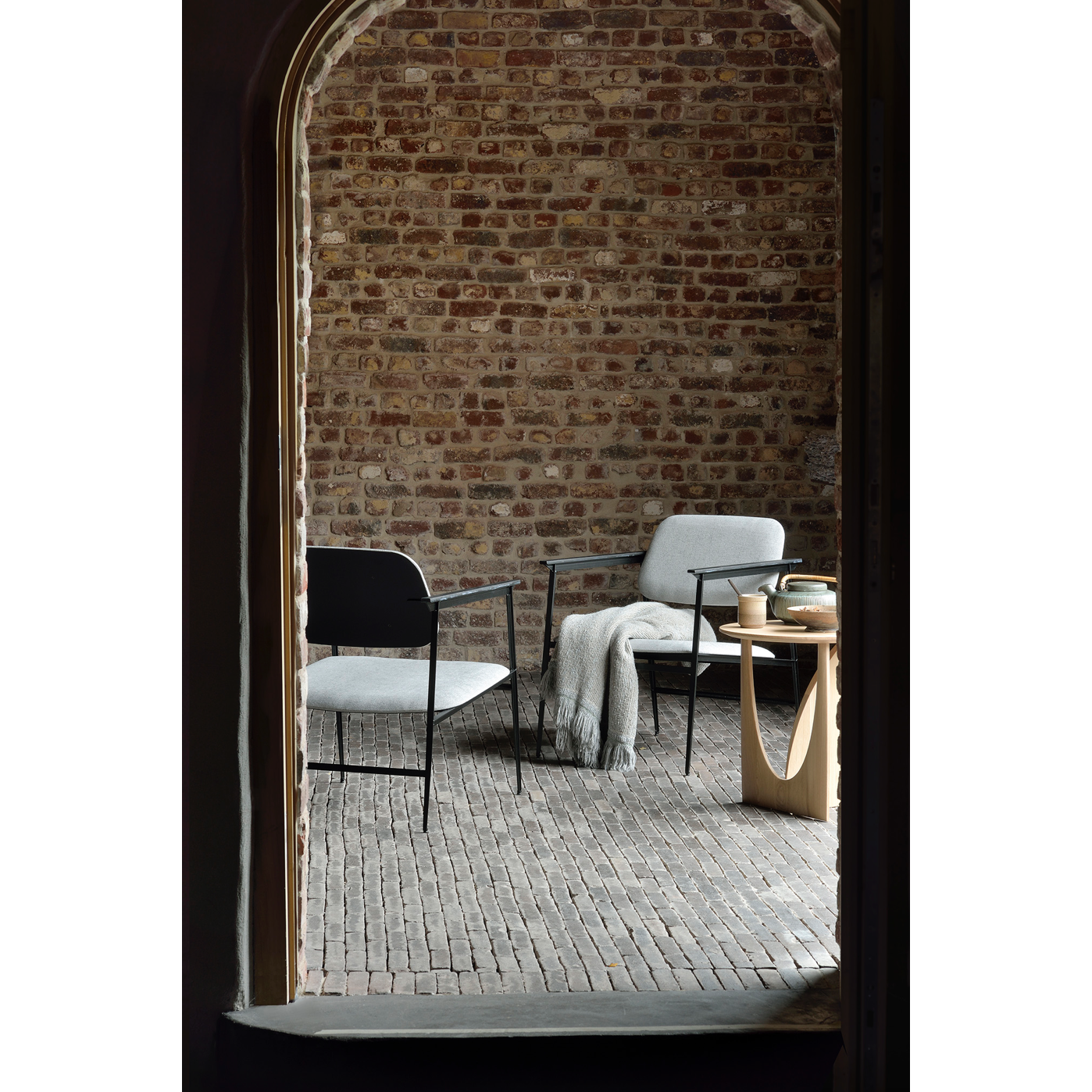 Featuring Oak Geometric Side Table by Ethnicraft at Amethyst Home. From any angle, the Oak Geometric Side Table does not only look different, it also becomes different. We love seeing this table as a sculptural accent to your living space or office.Designed by Alain van Havre
Dimensions: 20.5"w x 20.5"d x 20"h Weight: 11 lbs
Material: OakFinish: Varnis.  Amethyst Home provides interior design, new home construction design consulting, vintage area rugs, and lighting in the Winter Garden metro area.