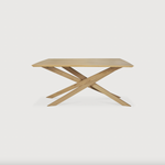 Featuring Oak Mikado Dining Table - Rectangle by Ethnicraft at Amethyst Home. We love the sculptural character of this Oak Mikado Dining Table - Rectangle. The legs interlock like a well-thought-out puzzle, making it easier to interact with your guests and allows you to converse with your family and friends for years to come!
Designed by Alain van Havre.  Amethyst Home provides interior design, new home construction design consulting, vintage area rugs, and lighting in the Laguna Beach metro area.