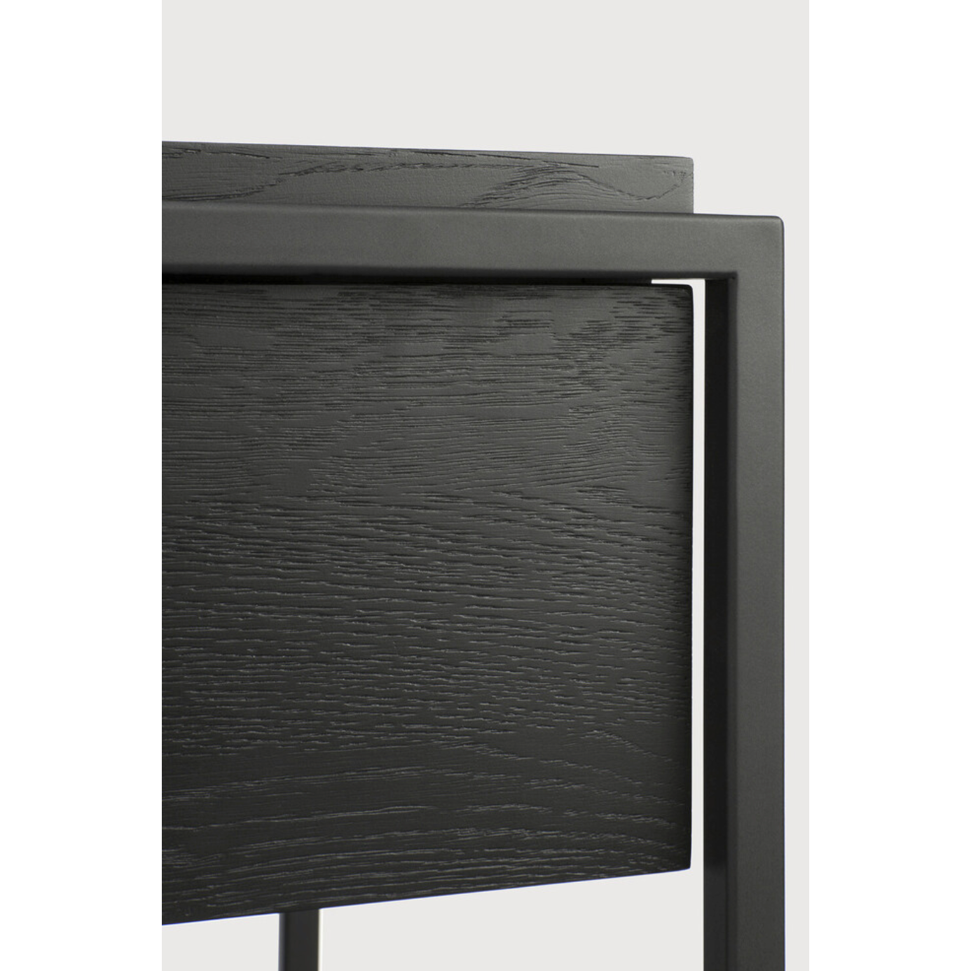 Featuring Oak Monolit Console Table - Black by Ethnicraft at Amethyst Home. Balance and function come together in the Monolit console table. This simple, sleek table includes storage and we LOVE hidden storage! Dress up your living room or office with a piece that is both functional and stylish!
Dimensions: 48.5"w x 16"d x 33.5"h Weight: 77 lbs
Materia.  Amethyst Home provides interior design, new home construction design consulting, vintage area rugs, and lighting in the Newport Beach metro area.