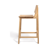Featuring Oak N3 Counter Stool by Ethnicraft at Amethyst Home. We love the versatility of this Oak N3 counter stool. Designed by Nathan Yong, this stool is a timeless piece that adds both modern lines and a cozy organic aesthetic to your bar area or kitchen island.
Dimensions: 19.5"w x 20"d x 36"hSeat Height: 26"
Material: Oak, 100% Solid WoodFinish: Oile.  Amethyst Home provides interior design, new home construction design consulting, vintage area rugs, and lighting in the Alpharetta metro area.