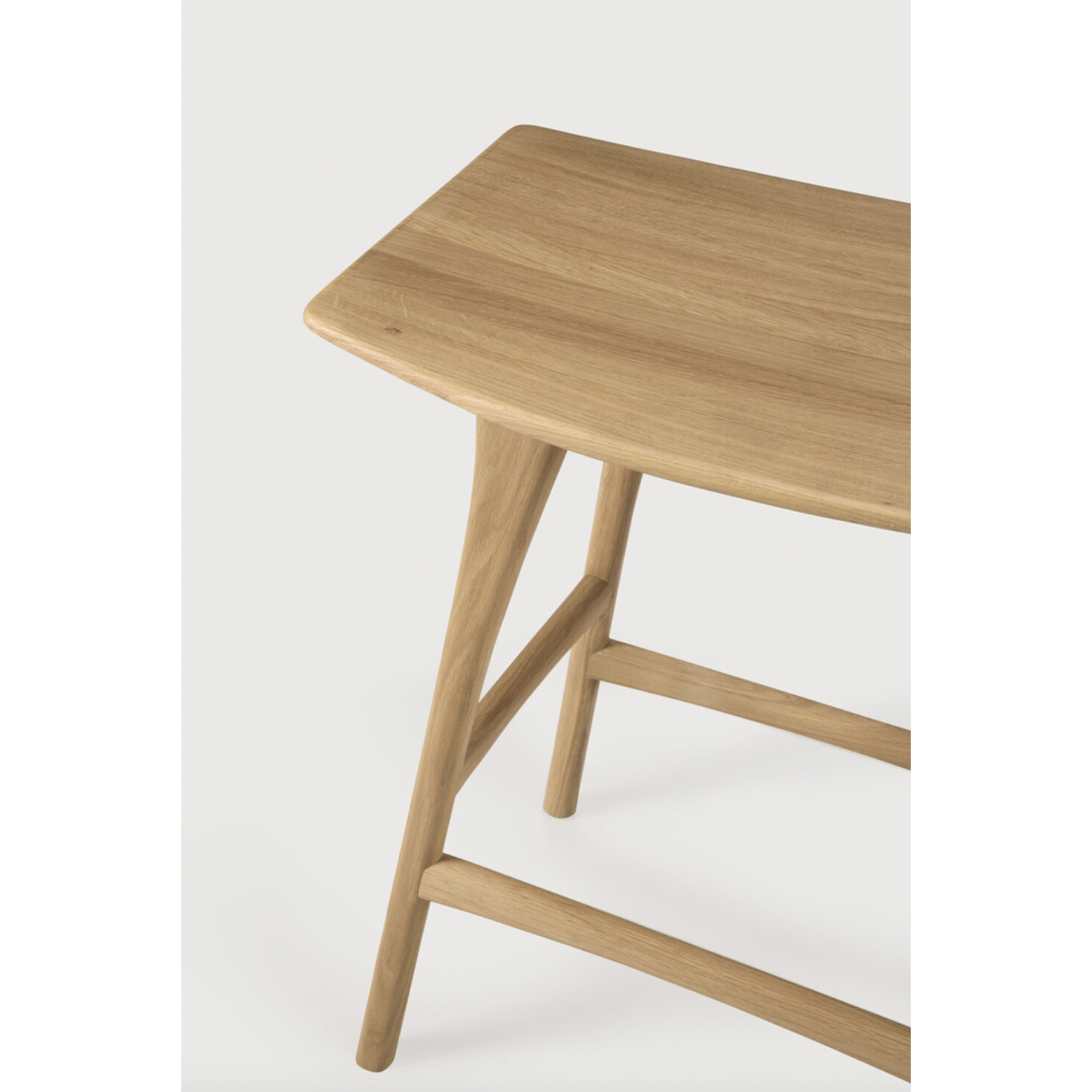 Featuring Oak Osso Counter Stool by Ethnicraft at Amethyst Home. We love the versatility of this Oak Osso Counter Stool.  A sleek piece to add in your bar area, kitchen island, or a standing desk stool. 
Dimensions: 22.5"w x 14.5"d x 24.5"hSeat Height: 23"Material: Oak, 100% Solid WoodFinish: Oiled
For regular dusting use a dry cloth. For cleaning or in case .  Amethyst Home provides interior design, new home construction design consulting, vintage area rugs, and lighting in the Dallas metro area.