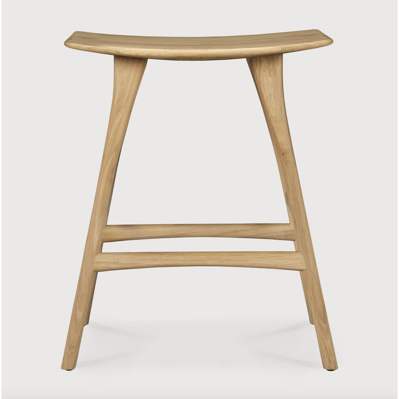 Featuring Oak Osso Counter Stool by Ethnicraft at Amethyst Home. We love the versatility of this Oak Osso Counter Stool.  A sleek piece to add in your bar area, kitchen island, or a standing desk stool. 
Dimensions: 22.5"w x 14.5"d x 24.5"hSeat Height: 23"Material: Oak, 100% Solid WoodFinish: Oiled
For regular dusting use a dry cloth. For cleaning or in c.  Amethyst Home provides interior design, new home construction design consulting, vintage area rugs, and lighting in the Washington metro area.
