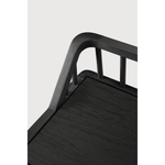 Featuring Oak Spindle Bench - Black by Ethnicraft at Amethyst Home. Wherever you choose to place it, this Oak Spindle Bench - Black in solid oak is a striking piece. We'd love to see this styled with an Amethyst Pillow in your entryway, bedroom, or other space! 
Dimensions: 59.5"w x 14"d x 24"h Seat Height: 18"Weight: 28 lbs
Material: Oak, 100% Solid Woo.  Amethyst Home provides interior design, new home construction design consulting, vintage area rugs, and lighting in the Los Angeles metro area.