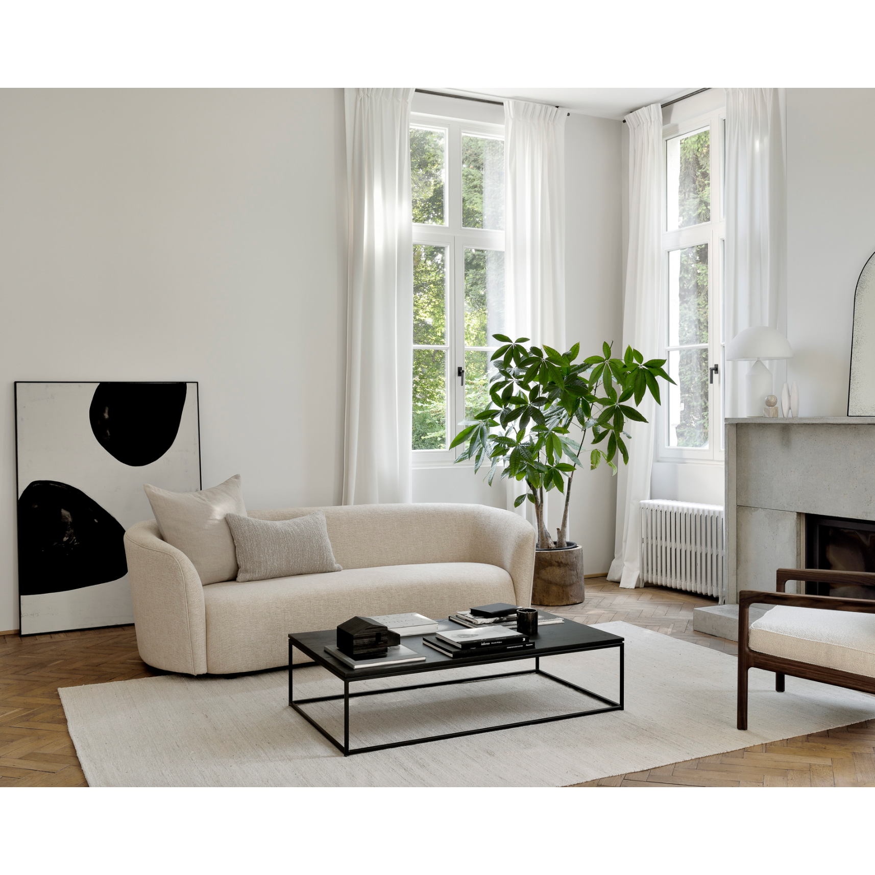 Featuring Oak Thin Coffee Table - Black by Ethnicraft at Amethyst Home. We love the combination of natural wood and the black metal frame found on this Oak Thin Coffee Table - Black. Feature this in your living room or lounge area to elevate the space! 
The varnished finishing gives the furniture more depth. The rougher surface highlights the grain of.  Amethyst Home provides interior design, new home construction design consulting, vintage area rugs, and lighting in the Salt Lake City metro area.