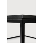 Featuring Oak Thin Coffee Table - Black by Ethnicraft at Amethyst Home. We love the combination of natural wood and the black metal frame found on this Oak Thin Coffee Table - Black. Feature this in your living room or lounge area to elevate the space! 
The varnished finishing gives the furniture more depth. The rougher surface highlights the grain of th.  Amethyst Home provides interior design, new home construction design consulting, vintage area rugs, and lighting in the Los Angeles metro area.