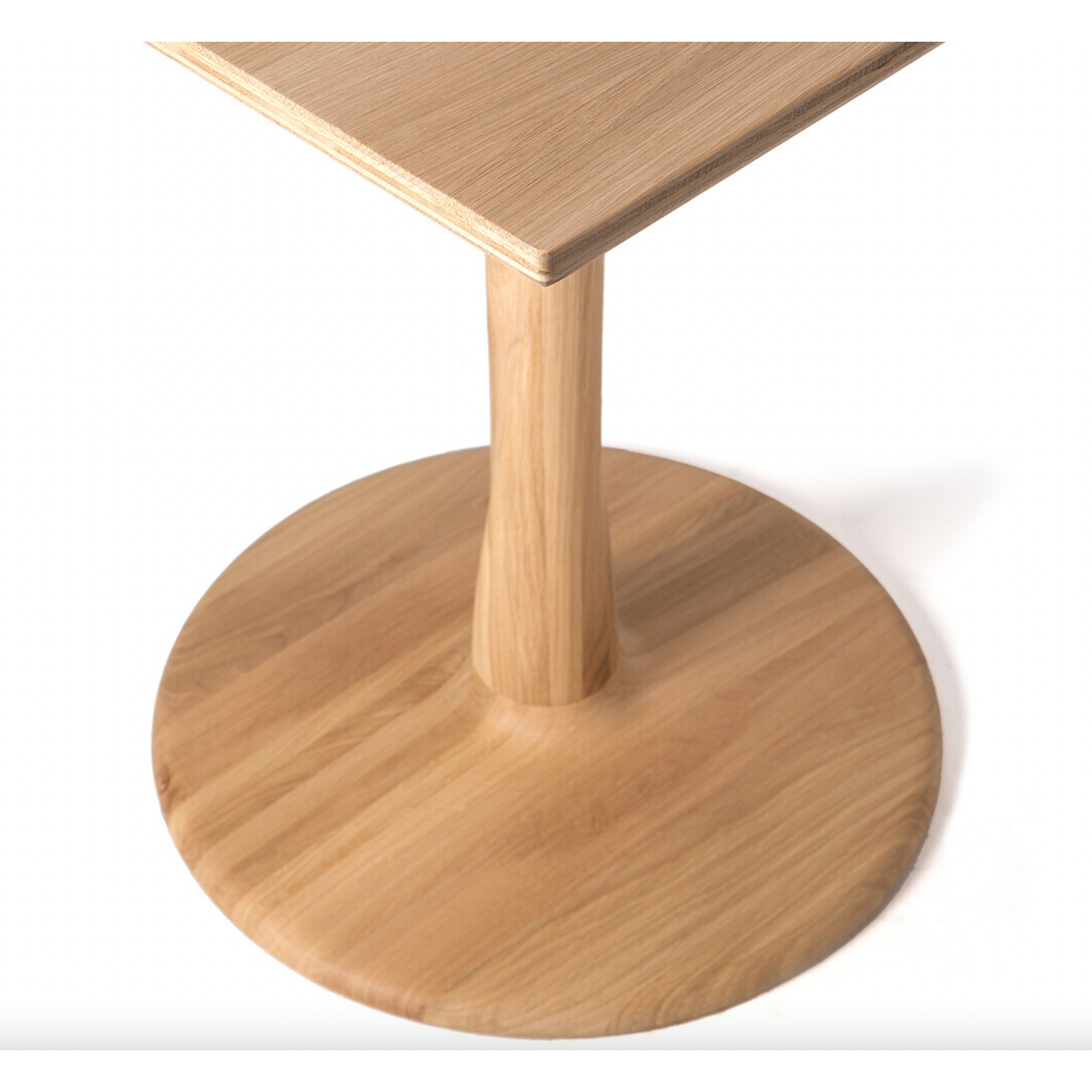 Featuring Oak Torsion Square Dining Table by Ethnicraft at Amethyst Home. This Oak Torsion Square Dining Table  features advanced woodworking techniques - oozing simple elegance and complements every interior.
Designed by Alain van Havre
Material: Oak, 100% Solid WoodFinish: Varnished  
Dimensions: 28"w x 28"d x 30"hWeight: 55 lbs
For regular dusting us.  Amethyst Home provides interior design, new home construction design consulting, vintage area rugs, and lighting in the Laguna Beach metro area.