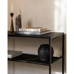 Featuring Pentagon Console Table - Lava - Whisky by Ethnicraft at Amethyst Home. The deep surface of the Pentagon console is shaped by hand by skilled artisans. Natural mineral powders and color pigments blend to form the console's unique finish. We love how this piece's simple lines showcase the clean beauty of well-crafted metal work. We imagine this uniq.  Amethyst Home provides interior design, new home construction design consulting, vintage area rugs, and lighting in the Monterey metro area.