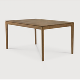 Featuring Teak Bok Dining Table by Ethnicraft at Amethyst Home. The airy shape yet rock solid construction make this Teak Bok Dining Table a timeless and remarkable design to enjoy for years to come. Available in many sizes, this can fit any dining room or kitchen area. 
Material: Teak, 100% Solid Wood
Dimensions 55": 55.5"w x 31.5"d x 30"hWeight: 80 lbsComfor.  Amethyst Home provides interior design, new home construction design consulting, vintage area rugs, and lighting in the Omaha metro area.