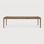 Featuring Teak Bok Extendable Dining Table by Ethnicraft at Amethyst Home. This Teak Bok Extendable Dining Table is perfect for families who want extra space when their kids, extended family, or guests come to celebrate! Its airy shape yet rock solid construction make this piece a timeless and remarkable design to enjoy for years to come.
Material: TeakFinis.  Amethyst Home provides interior design, new home construction design consulting, vintage area rugs, and lighting in the Seattle metro area.