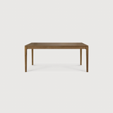 Featuring Teak Bok Extendable Dining Table by Ethnicraft at Amethyst Home. This Teak Bok Extendable Dining Table is perfect for families who want extra space when their kids, extended family, or guests come to celebrate! Its airy shape yet rock solid construction make this piece a timeless and remarkable design to enjoy for years to come.
Material: TeakFini.  Amethyst Home provides interior design, new home construction design consulting, vintage area rugs, and lighting in the Portland metro area.