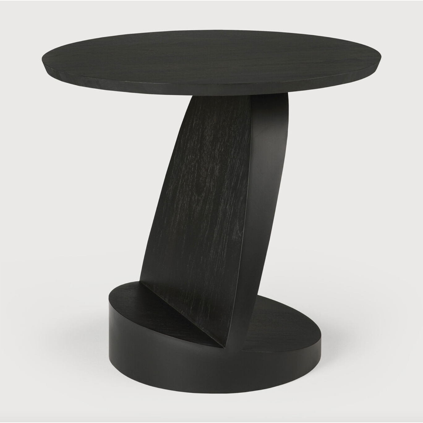 Featuring Teak Oblic Side Table - Black by Ethnicraft at Amethyst Home. We love the unique base of this Teak Oblic Side Table - Black. Place near your sofa, bed side table, or accent chair to completely elevate the space!
Dimensions: 20.5"w x 20.5"d x 19.5"h Weight: 21 lbs
Material: Teak, 100% Solid WoodFinish: Varnished
For regular dusting use a dry cloth.  Amethyst Home provides interior design, new home construction design consulting, vintage area rugs, and lighting in the Charlotte metro area.