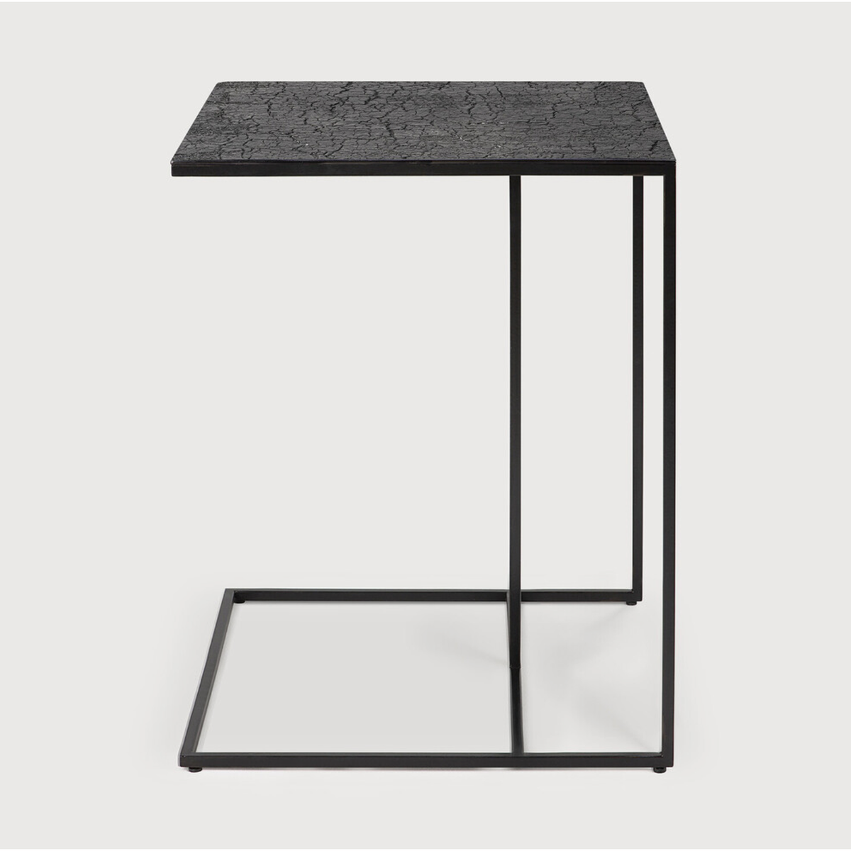 Triptic Side Table - Lava Black