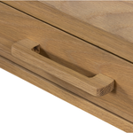 Featuring Armstrong Desk - Burnished Oak by Four Hands at Amethyst Home. With dramatically tapered legs and a slender silhouette, this Armstrong Desk - Burnished Oak is made of light-burnished oak and places a femme, functional twist on mid-century styling. Dual drawers plus an open center cubby for handy office supply storage.
Overall Dimensions: 55.50"W x 2.  Amethyst Home provides interior design, new home construction design consulting, vintage area rugs, and lighting in the Boston metro area.