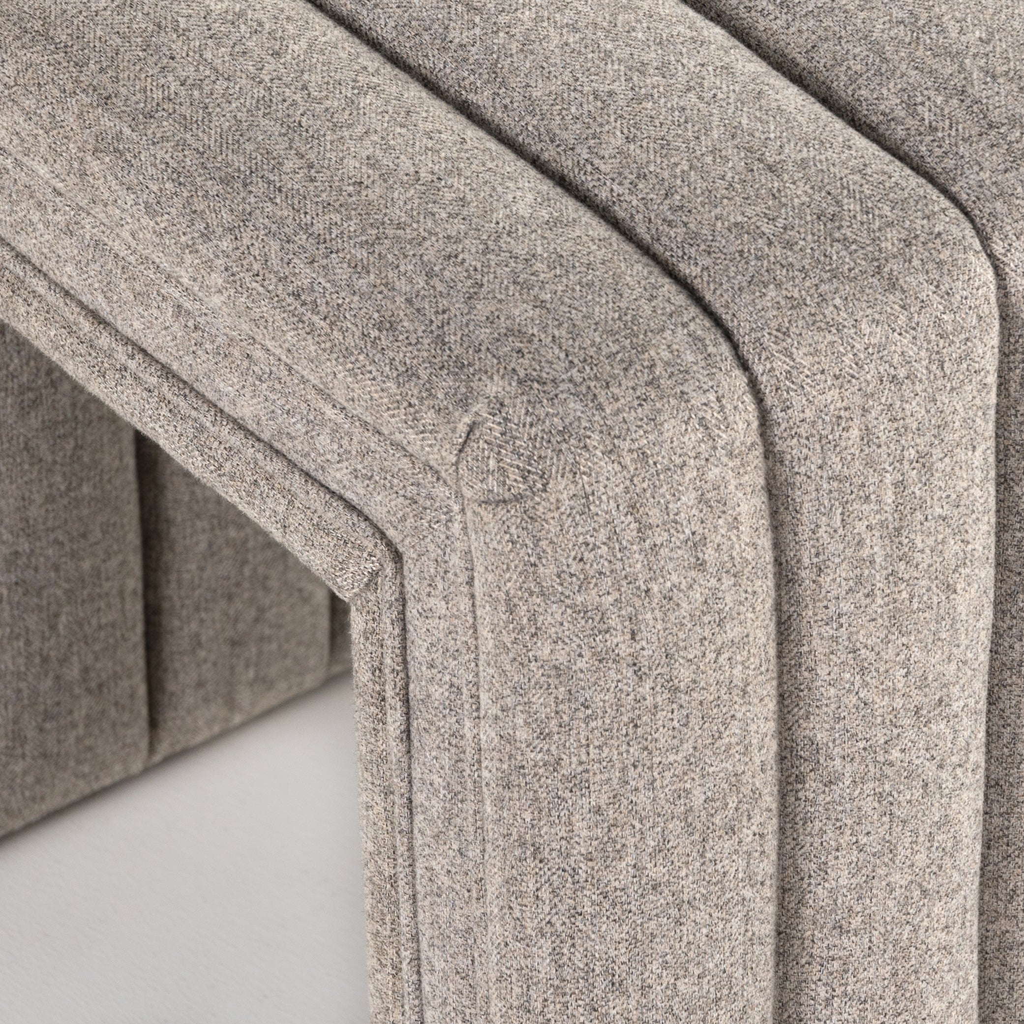 Featuring Augustine 21" Ottoman - Orly Natural by Four Hands at Amethyst Home. We love the dramatic channeling of this Augustine Ottoman - Orly Natural. Match it with the Augustine Swivel and complete the whole space!
Overall Dimensions: 21.50"W x 21"L x 18"H
Colors: Orly NaturalMaterials: 100% PolyesterWeight: 24.91 lbVolume: 5.44 cu ft.  Amethyst Home provides interior design, new home construction design consulting, vintage area rugs, and lighting in the Des Moines metro area.