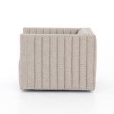 Featuring Augustine Swivel Chair - Orly Natural by Four Hands at Amethyst Home. You will love the dramatic channeling of this Augustine Swivel Chair - Orly Natural. The swivel feature sets this apart from other chairs and is a great choice for any living room or media room. This chair is comfort wrapped in soft linen blend making this everyone's favorite c.  Amethyst Home provides interior design, new home construction design consulting, vintage area rugs, and lighting in the Charlotte metro area.