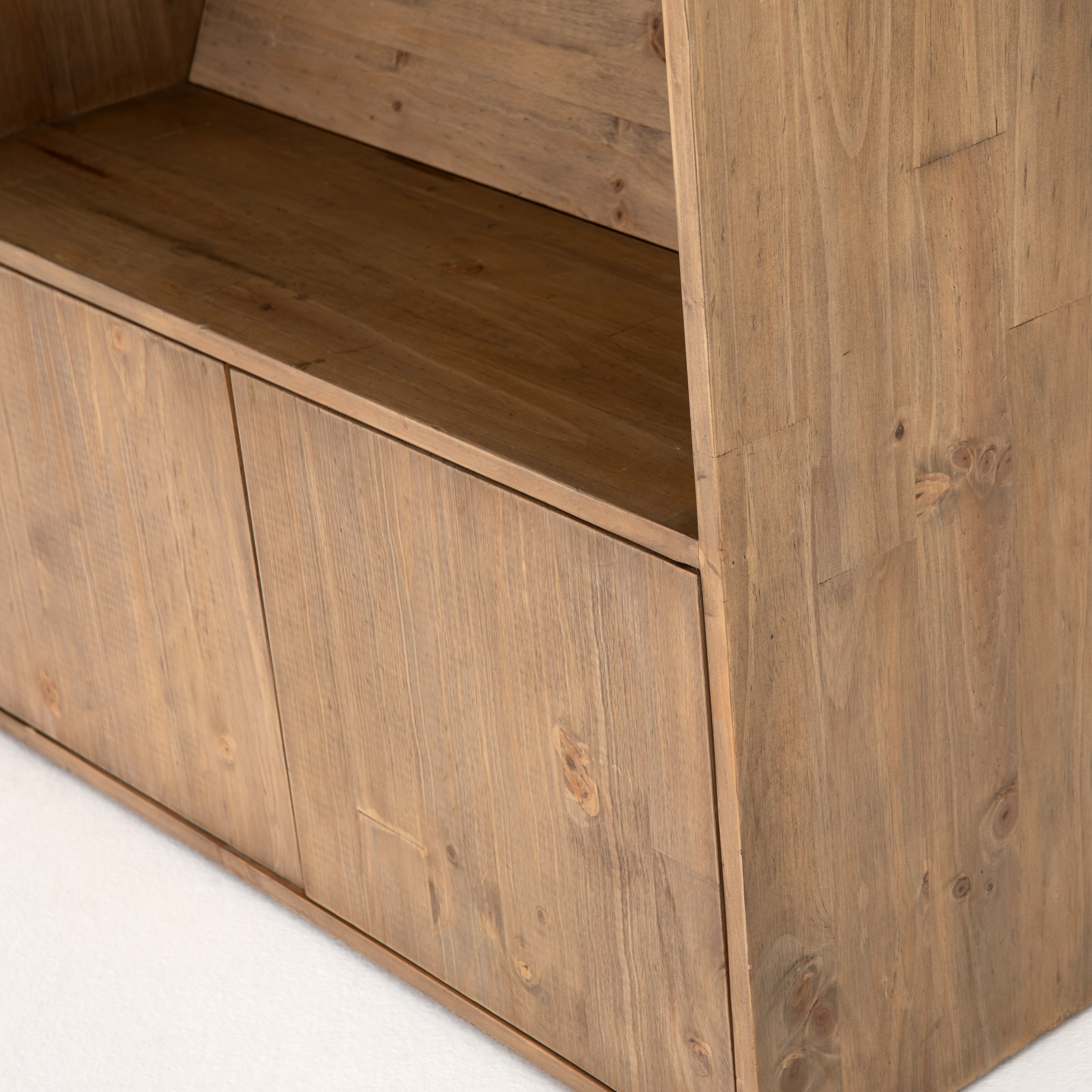 Featuring Bane Bookshelf by Four Hands at Amethyst Home. Five roomy shelves are ready to store favorite books and treasures, with smoked solid pine suited for any space. Removable ledges slant at an angle on each shelf, for even-better display of art and coffee table-size books, plus an optional slide ladder (for decorative use only) to complete the look.
Ove.  Amethyst Home provides interior design, new home construction design consulting, vintage area rugs, and lighting in the Dallas metro area.