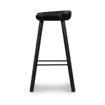 Featuring Barrett Counter Stool - Matte Black by Four Hands at Amethyst Home. The Barrett Matte Black Bar and Counter Stool is sculpted for comfort. Crafted from rich parawood, black iron stretchers lend an updated look to simply styled bar or counter seating finished in a sleek matte black.
Colors: Matte Black Parawood, Matte Black IronMaterials: Solid P. Amethyst Home provides interior design, new home construction design consulting, vintage area rugs, and lighting in the Kansas City metro area.