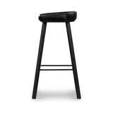 Featuring Barrett Counter Stool - Matte Black by Four Hands at Amethyst Home. The Barrett Matte Black Bar and Counter Stool is sculpted for comfort. Crafted from rich parawood, black iron stretchers lend an updated look to simply styled bar or counter seating finished in a sleek matte black.
Colors: Matte Black Parawood, Matte Black IronMaterials: Solid P. Amethyst Home provides interior design, new home construction design consulting, vintage area rugs, and lighting in the Kansas City metro area.
