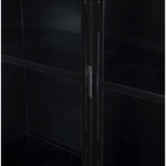 Featuring Belmont Black Iron Cabinet by Four Hands at Amethyst Home. Display barware, books, or other treasures in an arch-topped cabinet. Solid iron sheeting is finished in soft, matte black with contrasting brass hardware.
Overall Dimensions: 39.50"W x 15.75"L x 92.50"HColors: Black, Clear Glass, Weathered BronzeMaterials: Iron, GlassWeight: 229.94 lbVolume:.  Amethyst Home provides interior design, new home construction design consulting, vintage area rugs, and lighting in the Miami metro area.
