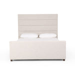 Featuring Daphne Bed - Cambric Ivory by Four Hands at Amethyst Home. We love the tall, elegant look of this Daphne Bed - Cambric Ivory. Horizontal channeling lends a linear, textured look to luxurious performance-grade upholstery - sure to elevate the look of any bedroom!
Colors: Cambric Ivory, AlmondMaterials: 90% Pl, 10% Li, Solid ParawoodFabric: Performance.  Amethyst Home provides interior design, new home construction design consulting, vintage area rugs, and lighting in the Miami metro area.
