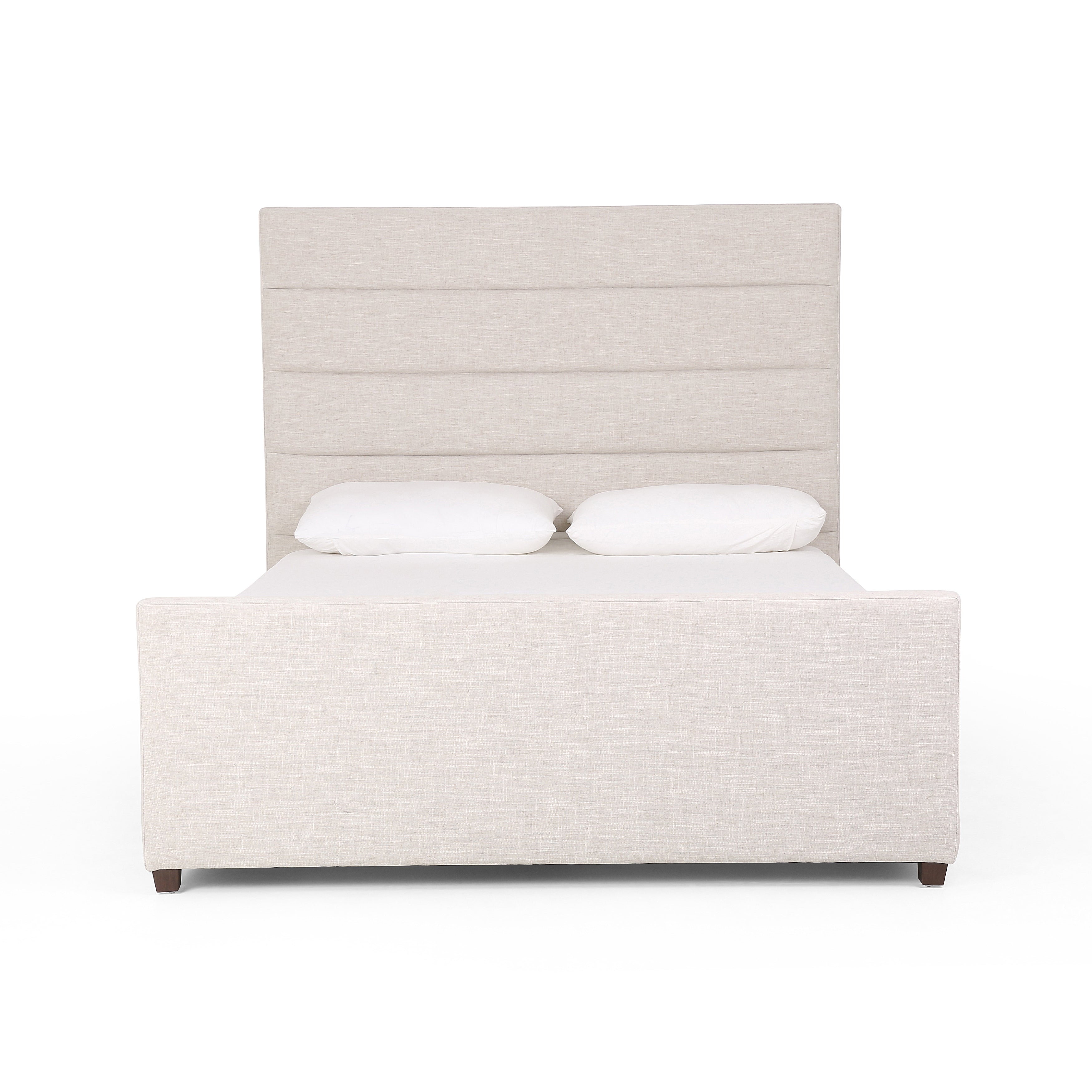 Featuring Daphne Bed - Cambric Ivory by Four Hands at Amethyst Home. We love the tall, elegant look of this Daphne Bed - Cambric Ivory. Horizontal channeling lends a linear, textured look to luxurious performance-grade upholstery - sure to elevate the look of any bedroom!
Colors: Cambric Ivory, AlmondMaterials: 90% Pl, 10% Li, Solid ParawoodFabric: Performance.  Amethyst Home provides interior design, new home construction design consulting, vintage area rugs, and lighting in the Miami metro area.