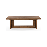 Featuring Erie Coffee Table by Four Hands at Amethyst Home. We love the rustic look of this Erie Coffee Table. Dark-smoked oak forms clean, structured lines, crafting the finest of coffee tables.
Overall Dimensions: 51"W x 27.5"L x 17.5"H Colors: Dark Smoked OakMaterials: Solid OakWeight: 76.54 lbVolume: 8.83 cu ft.  Amethyst Home provides interior design, new home construction design consulting, vintage area rugs, and lighting in the Dallas metro area.