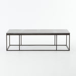 Featuring Maverick Bluestone Coffee Table by Four Hands at Amethyst Home. Spare beauty, casual elegance with the Harlow Bluestone Small Coffee Table. A gunmetal Parson's base with hand-rubbed, dimensional edges supports a rough-hewn bluestone slab that feels found and perfectly placed.
Overall Dimensions: 60"W x 28"L x 17"H
Colors: Gunmetal, BluestoneMateria. Amethyst Home provides interior design, new home construction design consulting, vintage area rugs, and lighting in the Monterey metro area.