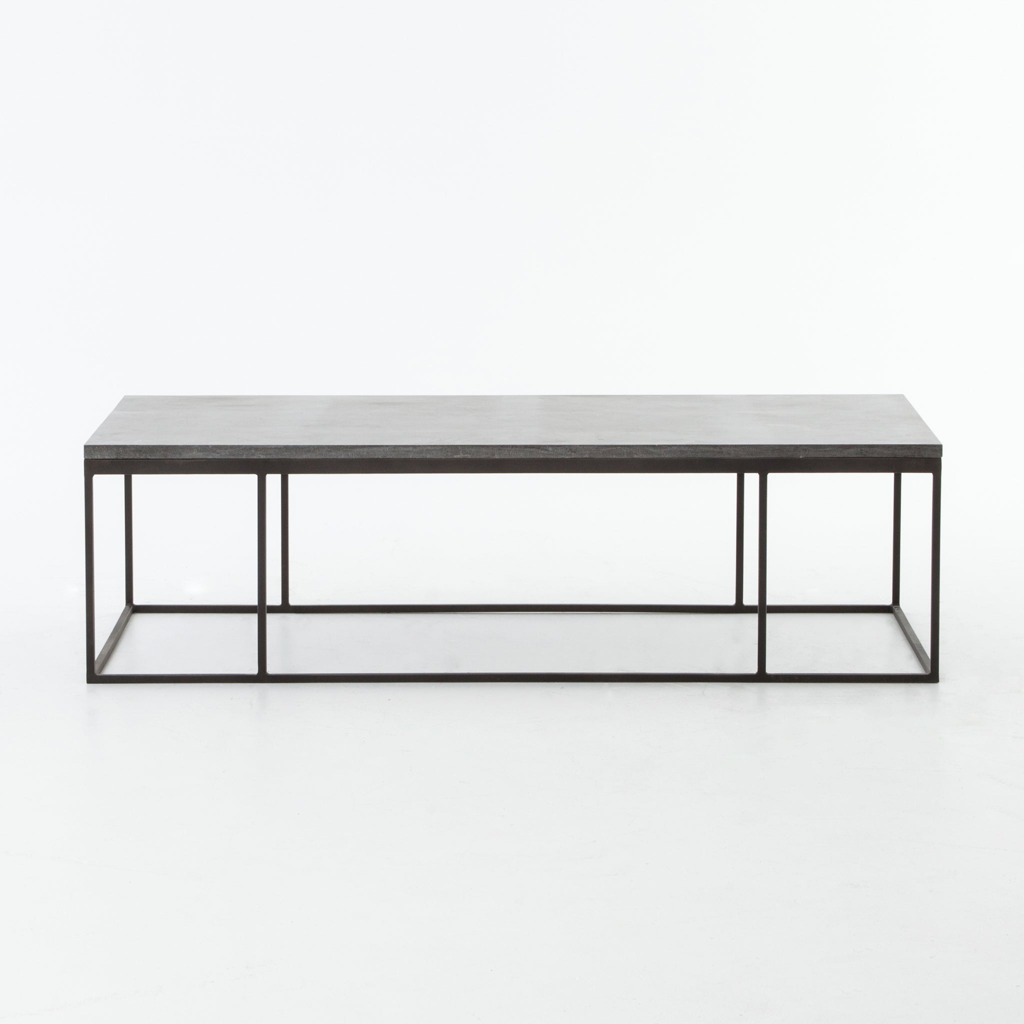 Featuring Maverick Bluestone Coffee Table by Four Hands at Amethyst Home. Spare beauty, casual elegance with the Harlow Bluestone Small Coffee Table. A gunmetal Parson's base with hand-rubbed, dimensional edges supports a rough-hewn bluestone slab that feels found and perfectly placed.
Overall Dimensions: 60"W x 28"L x 17"H
Colors: Gunmetal, BluestoneMateria. Amethyst Home provides interior design, new home construction design consulting, vintage area rugs, and lighting in the Monterey metro area.