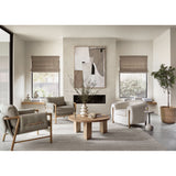 Featuring Harrison Chair - Villa Olive by Four Hands at Amethyst Home. Details make this Harrison Chair - Villa Olive. With plush cotton-blend upholstery that wraps each arm, faux toggles add an element of interest to luxuriously comfortable mid-century-inspired seating in a light olive hue, with softly sculpted parawood framing carrying out a beautifully .  Amethyst Home provides interior design, new home construction design consulting, vintage area rugs, and lighting in the Nashville metro area.