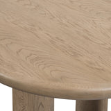 Featuring Jaylen Extension Dining Table - Yucca Oak by Four Hands at Amethyst Home. The rounded edges of this Jaylen Extension Dining Table - Yucca Oak are so dreamy. Made from solid oak with an oak veneer, this both a kid friendly and beautiful table to add to any dining room or kitchen area! The extension piece is self-storing and allows entertainment pe.  Amethyst Home provides interior design, new home construction design consulting, vintage area rugs, and lighting in the Nashville metro area.